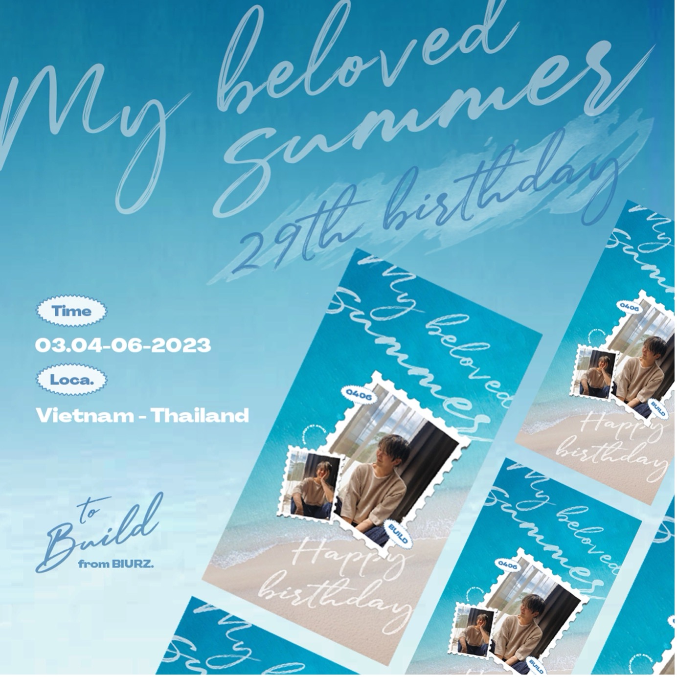 Summer 29th birthday graphic